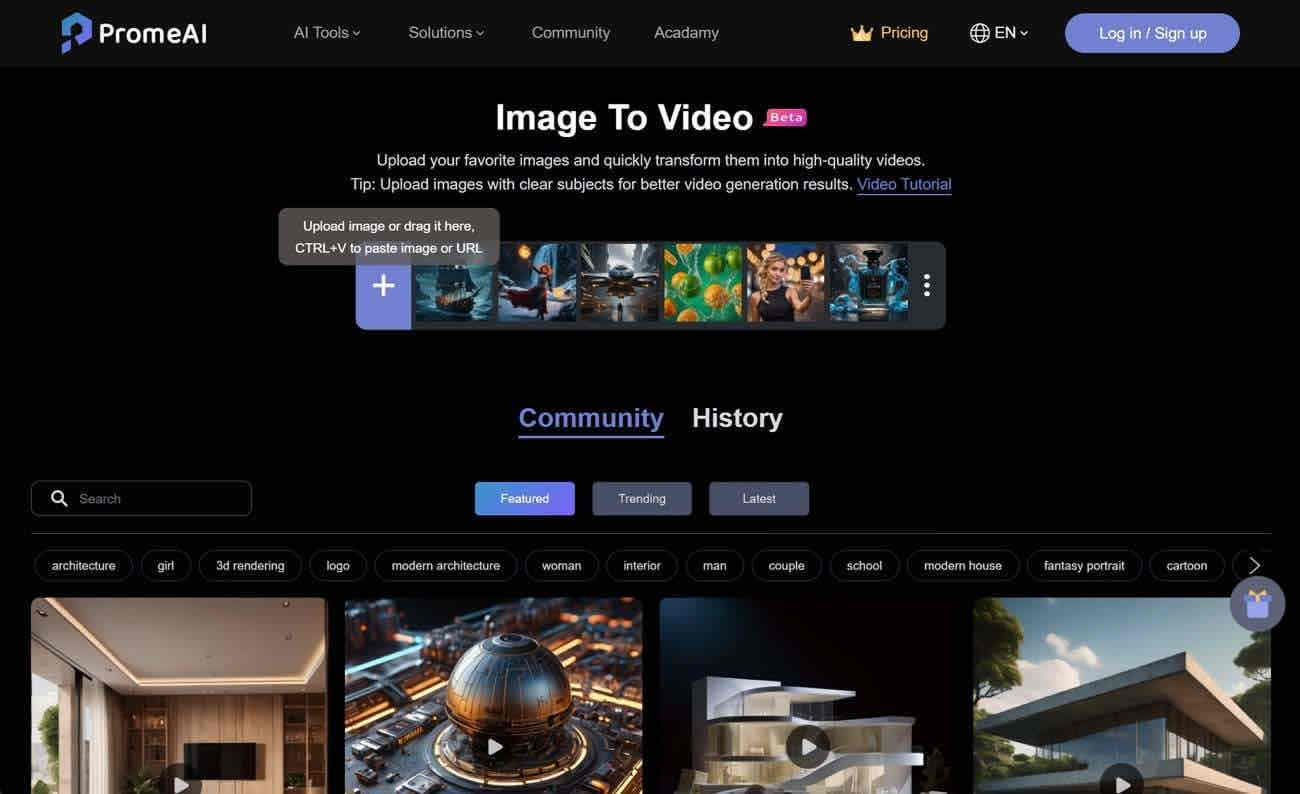 Prome AI Using AI to animate a still image into video