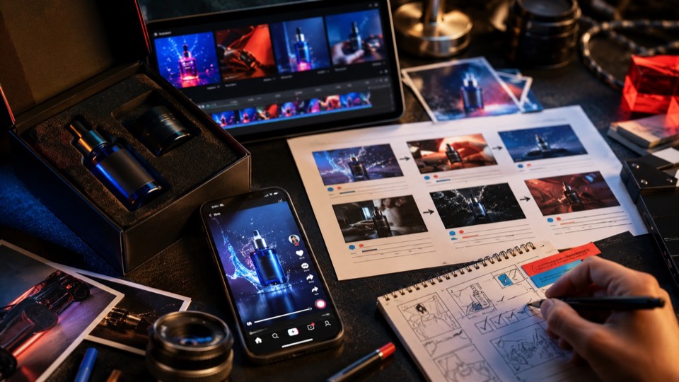AI Video Generator for TikTok Ads: Workflow Guide, Use Cases, and First Draft Tips featured image showing AI video workflow scenes and storyboard controls