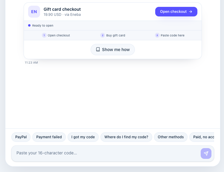 How to redeem a voucher purchased by VoltPay